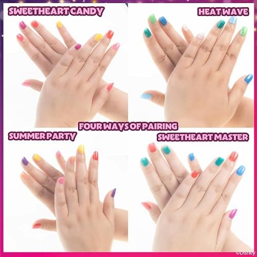 Townley Girl Disney Princess 18 Piece Water-Based Nail Polish Set, Castle Theme, Quick Dry and Peels-Off, Nail Paint Set for Girls, Perfect for Parties, Sleepovers and Makeovers, Ages 3 thumbnail 5