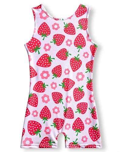 YDMZX Gymnastics Leotards for Girls 2T 3T 4T 5T 6T 7T 8T Toddler Tumbling Outfit Biketard Unitard with Shorts Multiple Colors - Image 1