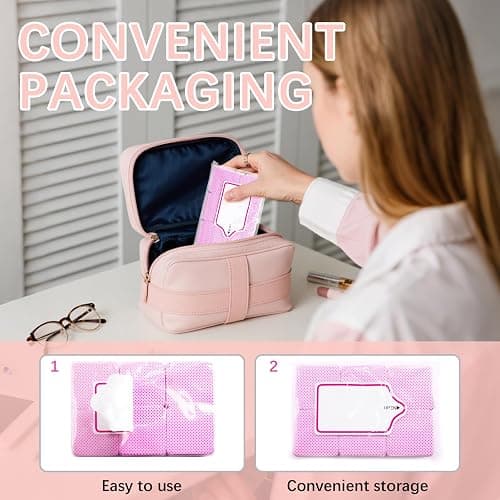 1500Pcs Lint Free Nail Wipes, Pink No Lint Nail Wipes for Gel Nails Lint Free Polish Remover Wipe Eyelash Extensions Glue Nails Cleaning Pads Supplies thumbnail 3