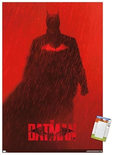 Trends International DC Comics Movie The Batman - Batman Teaser One Sheet Wall Poster, 22.375" x 34", Poster & Mount Bundle - Image 1