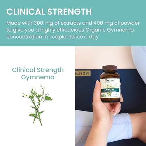 Himalaya USDA Organic Gymnema Sylvestre Supplement, 700mg, 60 Caplets thumbnail 6