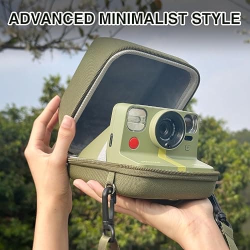 WOGOZAN Camera Case for Polaroid Now/Now+/I-Type/Flip Instant Camera, Green | Protective Case for Polaroid Now 2nd/3rd, Now+ Gen 2/3rd, I-Type, OneStep Camera, Hard Shell Case, Shoulder Strap, No Camera thumbnail 6