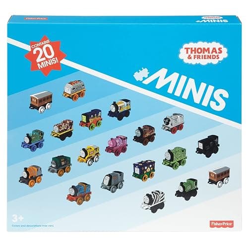 Thomas & Friends Toy Trains MINIS 20 Pack of Miniature Push-Along Engines & Railway Vehicles for Pretend Play Preschool Kids Ages 3+ Years (Amazon Exclusive) thumbnail 6