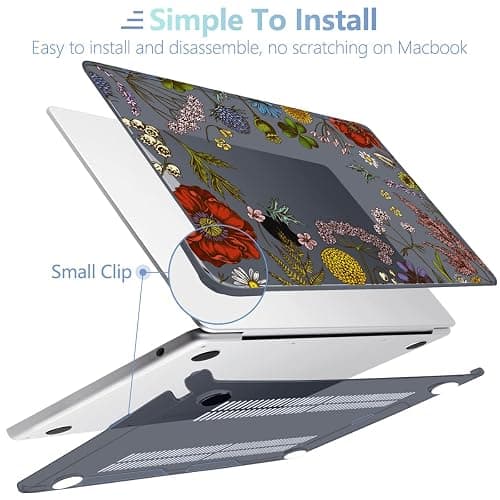 MEEgoodo Case for MacBook Air M4/M3/M2 13.6 inch 2025 2024 2022, Fit Model A3240 A3113 A2681, Compatible with MacBook Air 13 inch, Laptop Hard Shell Case with Keyboard Cover, Clover thumbnail 5