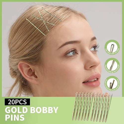 Teenitor Hair Accessories Kit for Woman & Girls: 500pcs Elastic Hair Bands; 30pcs Ponytail Holders, 30pcs Seamless Thick Hair Bands; 40pcs Bobby Hair Pins (Beige) thumbnail 7
