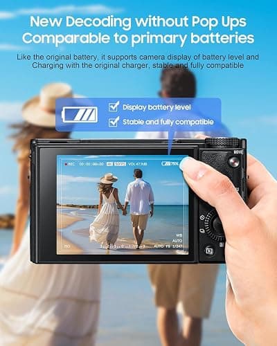 (Auris) NP-BX1 Camera Battery (2 Pack) and 2-Channel USB Charger for Sony NP-BX1/M8, ZV-1, ZV-1F, ZV-1 II, Cyber-Shot DSC-HX80, HX90V, HX95, HX99, HX350, RX1, RX1R II, RX100 (II/III/IV/V/VA/VI/VII), AS300 thumbnail 8