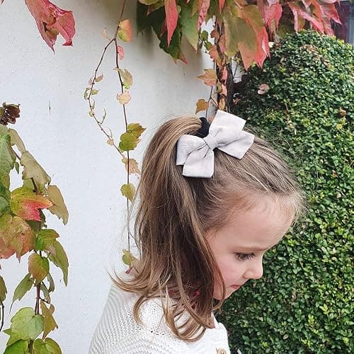 12 PCS Linen Bow Hair Clips for Baby Girls Hair Bows Alligator Clips Accessories Infants Toddler Kids Hairgrips (Assorted B) thumbnail 4