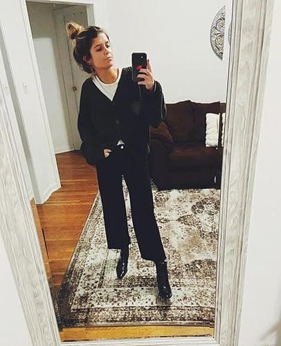 QUALFORT Cardigan Sweaters for Women 100% Cotton Button-Down Oversized Knit Outerwear Fall Tops for Women 2025 thumbnail 7