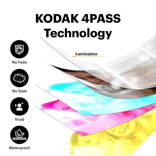 KODAK Mini 2 Retro 2x3 Portable Photo Printer, 38 Sheets, Bluetooth Smartphone Printer for iPhone & Android, Instant Color Prints, 4PASS Dye Sublimation, White thumbnail 2