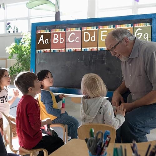 Adduster Bulletin Board Letters - ABC Alphabet Poster Classroom Decor Set Preschool English Poster Kindergarten/Primary School Classroom Wall Decor Daycare/Homeschool Supplies 10inx5.5in thumbnail 6