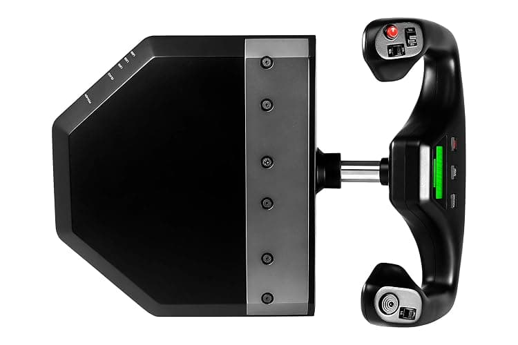 Logitech G PRO Flight Yoke System, Professional Simulation Yoke and Throttle Quadrant, 3 Modes, 75 Programmable Controls, Configurable Knobs, Steel Shaft, USB, PC - Black thumbnail 2