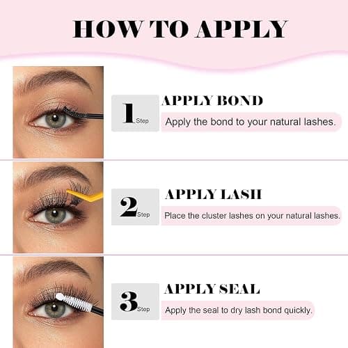 Flare Lashes With Invisible Band Diy Natural Eyelash Beginner Friendly Individual Lashes Waterproof and Long lastingMakeup For Girl Cosmetic. thumbnail 5