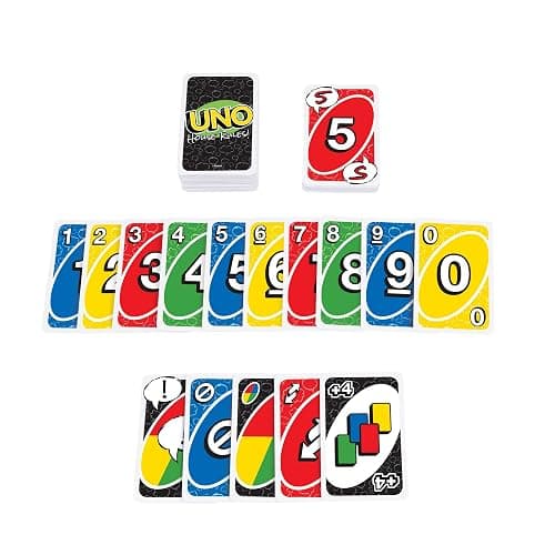 Mattel Games UNO House Rules Card Game for Kids, Adults, Families, Game Night & Parties, Players Can Make Up Rules thumbnail 7