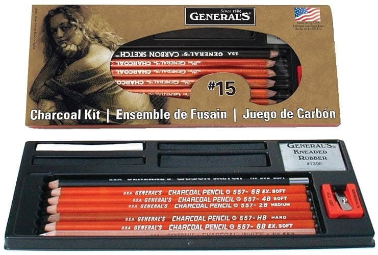 General Pencil Gen15 Charcoal Kit, Multicolor (GEN15) - Image 1