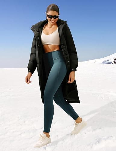 Ewedoos Fleece Lined Leggings Women Thermal Leggings for Women with Pockets High Waisted Winter Warm Tights Pants Clothes thumbnail 6