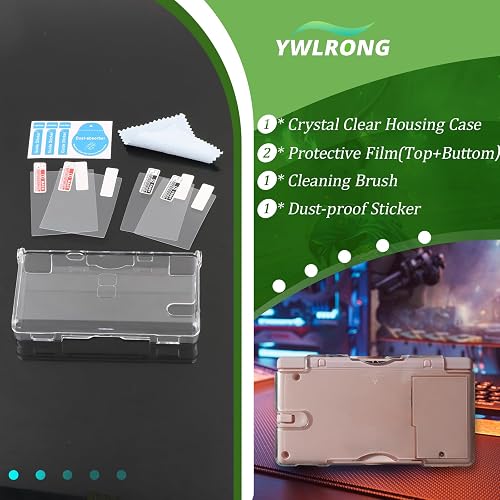 Transparent Hard Shell Case Cover for Nintendo DS Lite NDSL Protective Hard Crystal Clear Case Accessories Replacement Parts thumbnail 7