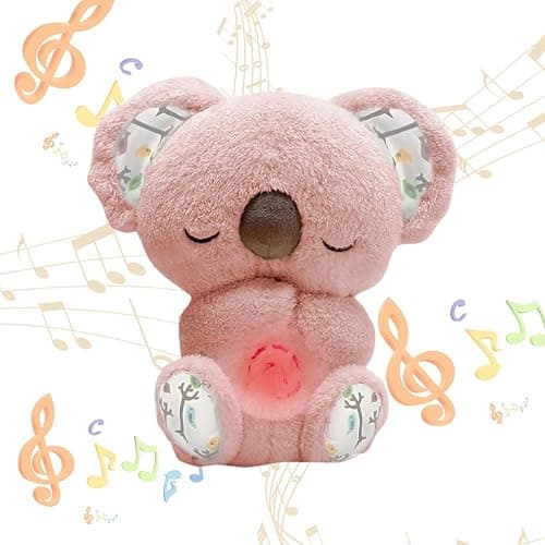 Anxiety Stuffed Animal - Relief Koala Bear for Adults & Kids, Soothing Plush with Breathing Motion, Calming Sleep Buddy, Music & Lights(Battery-Free) - Image 1