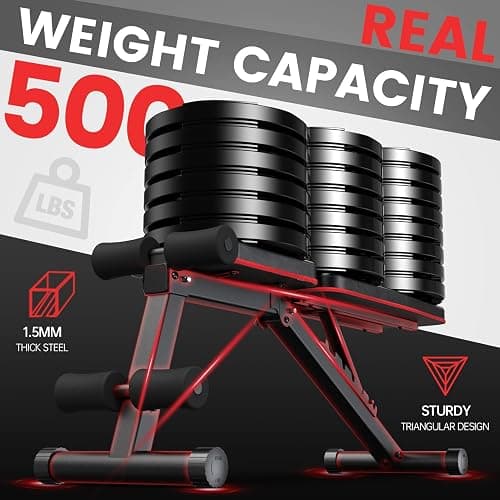 PASYOU Adjustable Weight Bench Full Body Workout Multi-Purpose Foldable Exercise Workout Bench for Home Gym Incline Decline thumbnail 3