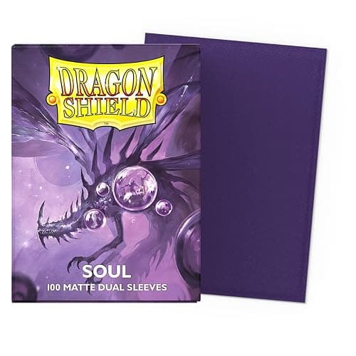 Dragon Shield | Matte Dual Standard Size Card Sleeves | 100 CT - Smooth & Tough Premium TCG Sleeves - Compatible with Pokemon, Flesh & Blood, One Piece & Magic The Gathering | Soul thumbnail 2