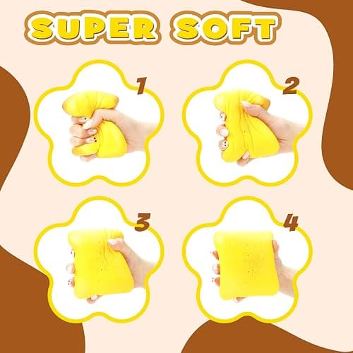 Bread Squishy Slow Rising Squishies, Soft Butter Bread Squishy with Bakery Scent, Stress Relief Fidget Toy for Relaxation, Popular Gift & Party Favor thumbnail 4
