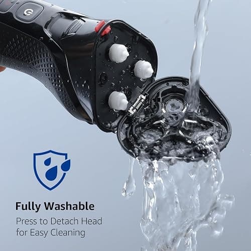 rategist Cordless Electric Razor for Men: 3-in-1 Shaver for Beard/Nose/Sideburns - IPX7 Waterproof Travel Kit - Turbo Speed & Precision Blades thumbnail 5