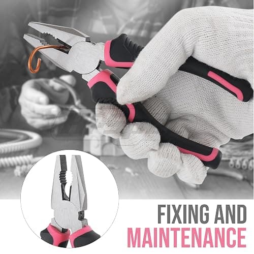 Hi-Spec Tool Set 25pc Pink Household DIY Tool Kit for Women. Small Mini Tool Box Set of Starter Basic Ladies Tools thumbnail 4