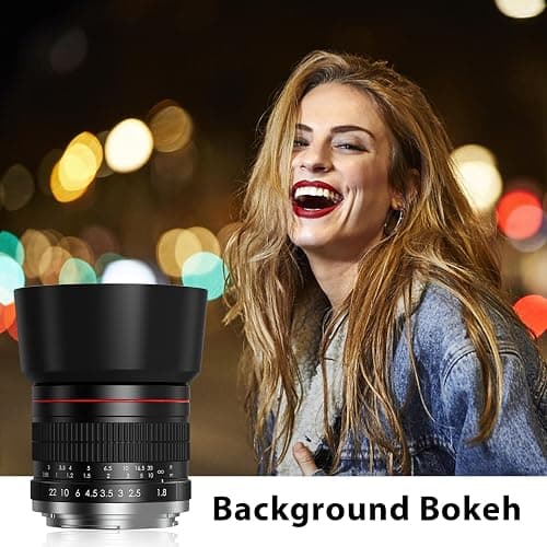 85mm Lens for Canon RF - 85mm f1.8 Portrait Lens Manual Focus(MF) for Canon EOS R/Ra/RP/R3/R5/R5 C/R6/R6 Mark II /R7/R8/R10/R50/R100 Mirrorless Camera (for Canon R Series) thumbnail 4