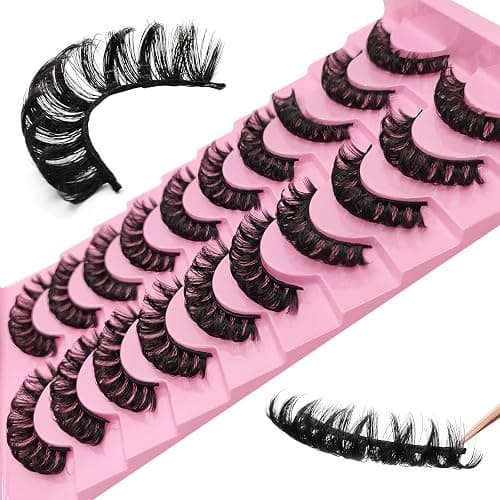 royaomis False Eyelash, D Curl S06 10paris, Mink Fur & Faux Mink, Cruelty Free, Handmade, Natural Look, Pair, 10 Count thumbnail 3