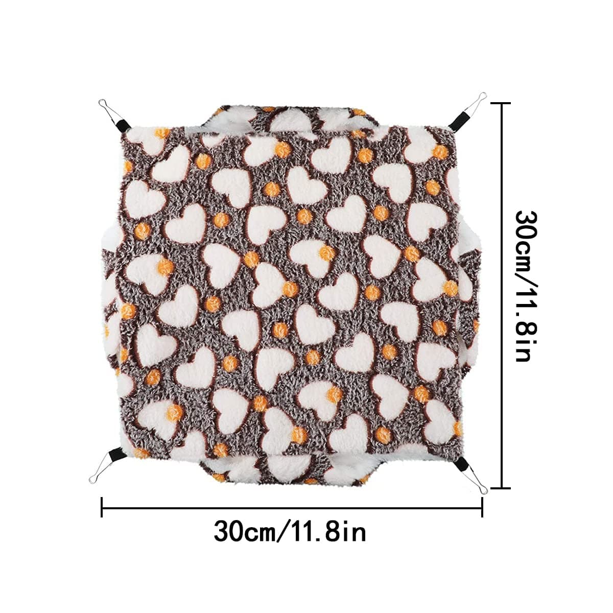 Small Pet Cage Hammock, 1 PCS Double Layer Pet Hanging Bed for Ferrets, Guinea Pigs, Hamster, Squirrel, Rabbit (30 x 30cm/11.8 x 11.8in) thumbnail 2