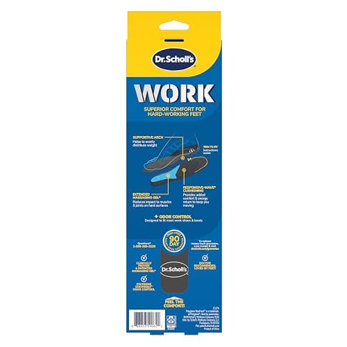 Dr. Scholl's Work All-Day Superior Comfort Insoles (with) Massaging Gel, Men, 1 Pair, Trim to Fit thumbnail 9