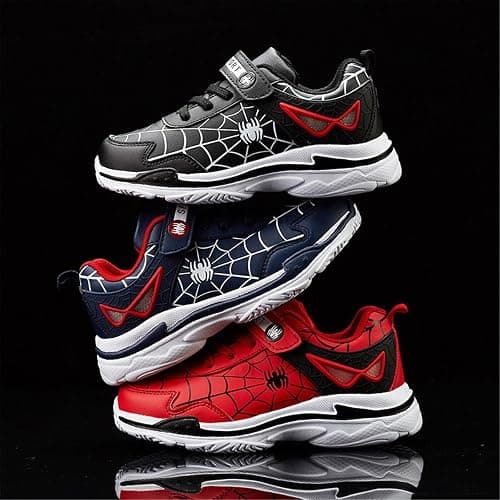 YTRXM Little/Big Boys Girls Shoes Kids Lightweight Breathable Running Sneakers Children Athletic Sport Tennis Walking Shoes - 1 Little Kid - Black thumbnail 6