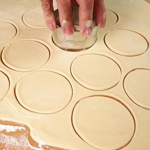 ALLTOP Circle Biscuit Cutter Set –Stainless Steel Baking Supplies for Effortless Round Cookie Shaping, Pastry & Fondant Tool Creation–Precise Cut Kitchen Utensil for Sandwich, Scone, Donut -3PC Round thumbnail 4