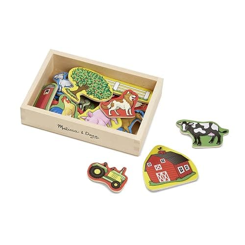 Melissa & Doug 20 Wooden Farm Magnets in a Box thumbnail 4