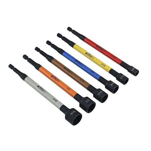 Wiha 70486 Color Coded Magnetic Nut Setter SAE 6 Pc. Set thumbnail 5
