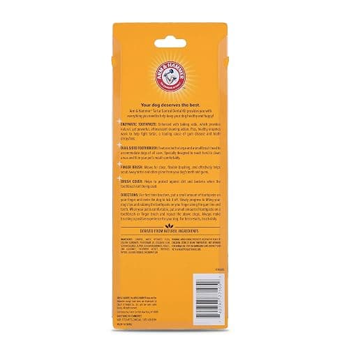Arm & Hammer for Pets Tartar Control Kit for Dogs Contains Toothpaste, Toothbrush & Fingerbrush Reduces Plaque & Tartar Buildup, 3-Piece Kit, Banana Mint Flavor (Pack of 1) thumbnail 7