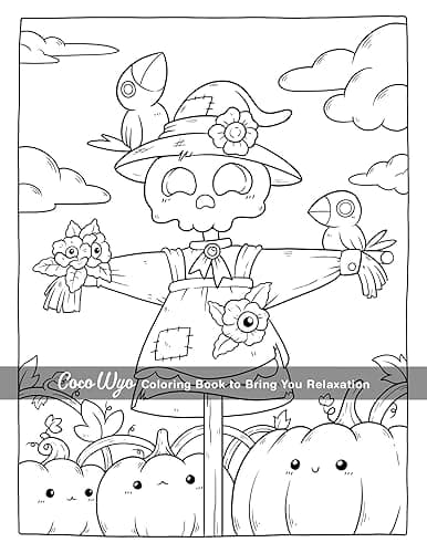 Creepy Cutie: Coloring Book for Adults and Teens Featuring Goth Kawaii and Spooky Cute Creatures of All Kinds and Many More thumbnail 5