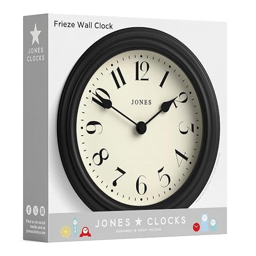 JONES CLOCKS® Frieze Wall Clock | Small Elegant Classic Round Clock | 23cm | Pink | Pretty Design Ideal for The Kitchen, Living Room, Bedroom, Large or Small Spaces thumbnail 8