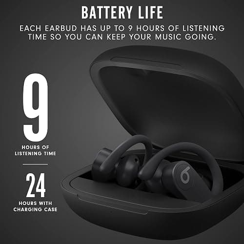 Beats Powerbeats Pro Wireless Earbuds - Apple H1 Headphone Chip, Class 1 Bluetooth Headphones, 9 Hours of Listening Time, Sweat Resistant, Built-in Microphone - Black thumbnail 7