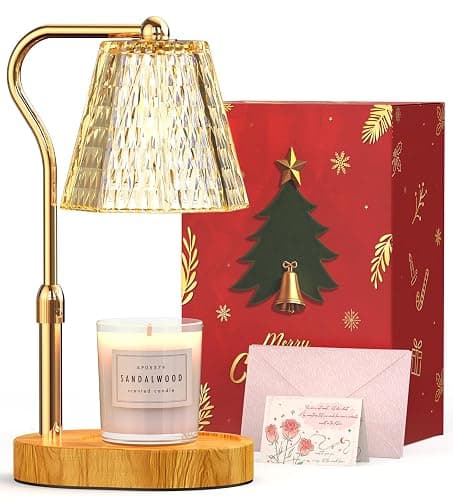 Candle Warmer Lamp with Timer Gifts for Women, Adjustable Height Wax Warmer Lamp for Scented Candles Home Essentials Decor, White Elephant Gifts for Adults Who Have Everything - Image 1