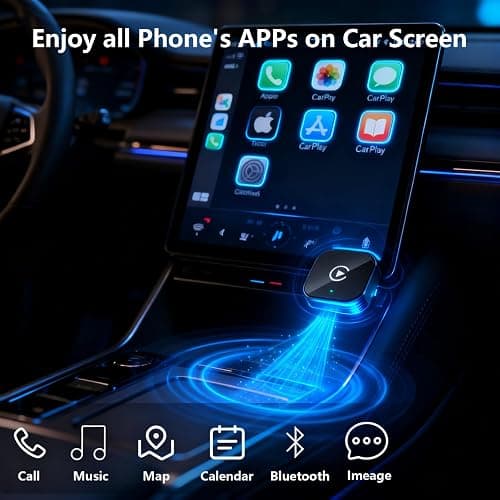 YFDUNV Wireless CarPlay Adapter2026 Upgraded – Suitable for Apple iPhone & Android, with Compact Size, Plug-and-Play Convenience, and Fast, Stable Connection for CarPlay & Android Applications thumbnail 3