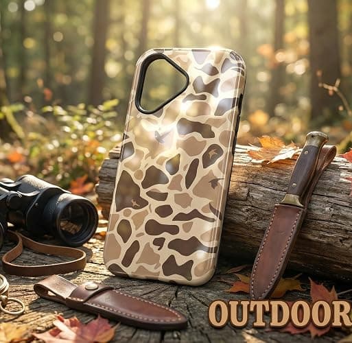 Hng Kiang Hu Magnetic Phone case for iPhone 15 Case (2023) 6.1 inch, Cute Waterfowl Brown Hunting Camo Camouflage Duck Hunters Boys man Phone case (for iPhone 15) thumbnail 4