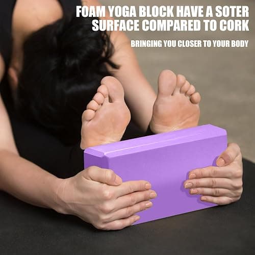 2 Pcs Yoga Blocks, 9"x6"x3" Foam Blocks Yoga Props for Pilates Stretching and Meditation Exercise Blocks Lightweight Yoga Essentials thumbnail 6