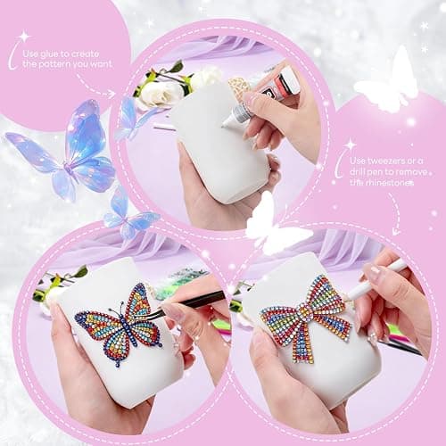 40000 Pcs 40 Colors Resin Jelly Rhinestones Kit, 3mm Flatback Rhinestones with 3 Pcs B7000 Jewelry Glue & Tools, Bedazzler Kit with Rhinestones, All-in-One Bedazzling Kit for DIY Arts & Crafts Gifts thumbnail 6