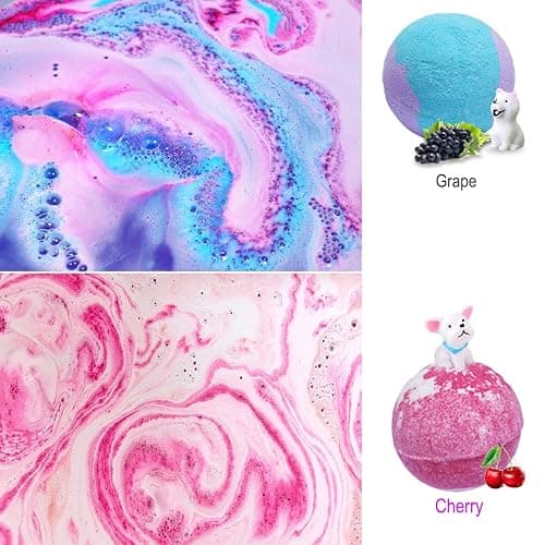 3.5 oz XL Bath Bombs for Kids with Puppy Toys Inside Kids Bath Bombs Organic Bubble Bath Fizzies Colorful Bomb 12 Pcs Set Birthday/Christmas Surprise Gift for Girls & Boys thumbnail 4