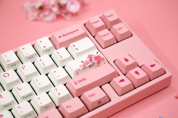 Varmilo Ducky x Miya Mac Pro Sakura R2 White LED 65% Double Shot PBT Mechanical Keyboard (Cherry MX Brown) thumbnail 3