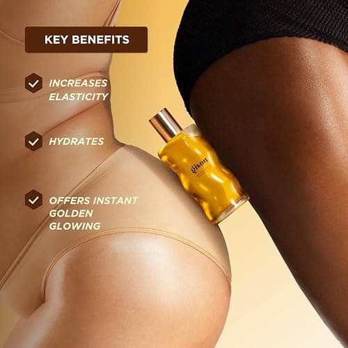 Gisou Honey Infused Body Oil Gold - Lightweight Hydrating Body Oil for Softer, Smoother Skin with Mirsalehi Honey & Bee Garden Oil Blend, 1.5 Fl Oz thumbnail 3