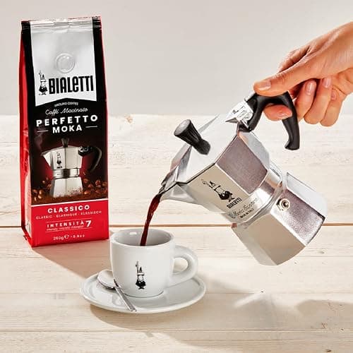 BIALETTI Moka Express 6-Cup Aluminum Stovetop Espresso Maker, Silver thumbnail 2
