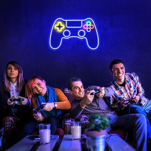 Kavaas Gamer Neon Sign, Game Controller LED Sign for Gaming Room Decor - Game Neon Sign for Teen Boy Room Decor - Best Gamer Gifts for Boys, Kids thumbnail 6