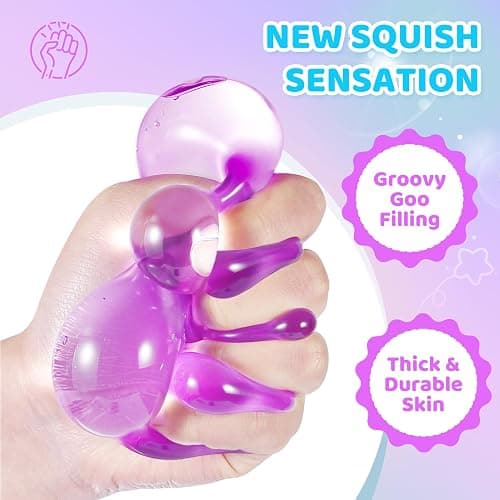 APLIST Squishy Fidget Toys Stress Cube, 4 Pack Solid Ice Cube High Density Malt Sugar Filled, Sensory Anxiety Relief Item for Kids Adults, Quiet Fidgets for Classroom, Calming Toys for ADHD thumbnail 3