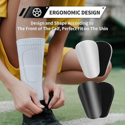 Motspo Soccer Extra Mini Shin Guards for Toddler Kids Youth and Adults - Ultra Miniature Shin Guards Soccer - Extra Small Shin Pads So Light and Comfortable thumbnail 6